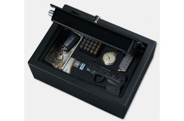 Image of Stack-On Drawer Safe w/Electronic Lock,11.81x8.62x4.37in,Matte Black PDS-1500