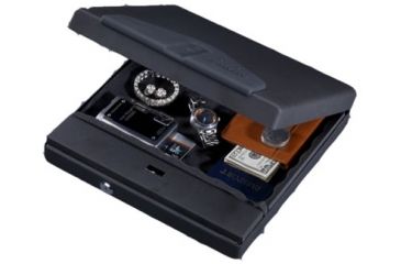 Image of Stack-On Large Portable Case with Biometric Lock - Black, Small PC-900-B-DS