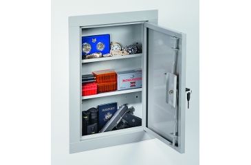 Image of Stack-On Mid Sized In Wall Steel Cabinet, Medium, Beige Gloss Finish IWC-22