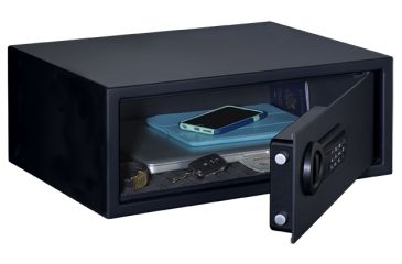 Image of STACK-ON Personal Security Safe w/Electronic Lock,Xtra Wide, Black PS-1508