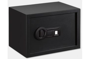 Image of Stack-On Standard Personal Safe w/Biometric Lock,1 Shelf,13.88x9.88x9.88in,Matte Black PS-15-10-B