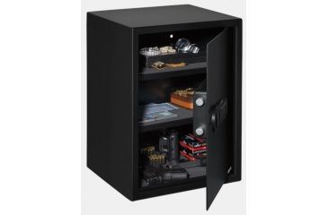 Image of Stack-On Super Sized Personal Safe w/Biometric Lock,2 Shelves,13.74x12.99x19.69in,Matte Black PS-15-20-B