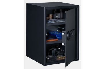Image of Stack-On Super Sized Personal Safe w/Electronic Lock,2 Shelves,13.74x12.99x19.69in,Matte Black PS-1520