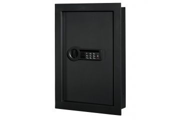 Image of Stack-On Wall Safe with Biometric Lock, MATTE BLACK PWS-15522-B