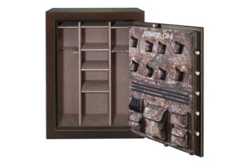 Image of Stack-On Woodland 51-69 Gun Back-Lit, Electronic Lock, Brown STKW69BHES