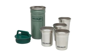 Image of Stanley Adventure Nesting Shot Glass Set, Hammertone Green, Pack of 4, 10-01705-033