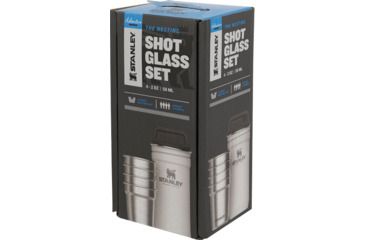 Image of Stanley Adventure Nesting Shot Glass Set, Hammertone Green, Pack of 4, 10-01705-033
