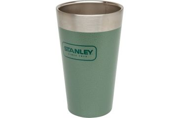 Image of Adventure Stacking Vacuum Pint-Hammertone Green