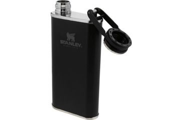 Image of Stanley Classic Easy Fill Wide Mouth Flask 8oz-, Matte Black, 8 ounce, 10-00837-123