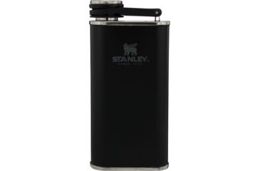 Image of Stanley Classic Easy Fill Wide Mouth Flask 8oz-, Matte Black, 8 ounce, 10-00837-123