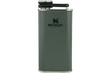 Image of Stanley Classic Easy Fill Wide Mouth Flask, Hammertone Green, 8 oz, 10-00837-122