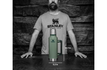 Image of Stanley The Legendary Classic Bottle, Hammertone Green, 2.0 qt, 10-07934-001