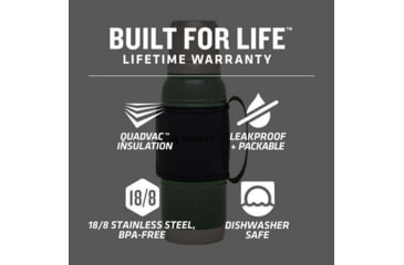 Image of Stanley The Quadvac Thermal Bottle, Hammertone Green, 1.1qt / 1.0L, 10-09841-001