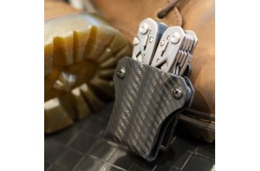 Image of StatGear Kydex Sheath for Gerber Suspension, Carbon Fiber Black, GSUSP-CF-BLK