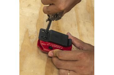 Image of StatGear Kydex Sheath for Leatherman Free P2, Carbon Fiber Red, LP2-CF-RED