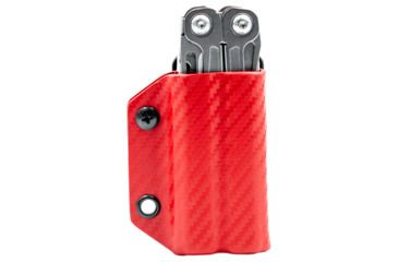 Image of StatGear Kydex Sheath for Leatherman Wingman &amp; Sidekick, Carbon Fiber Red, LWING-CF-RED