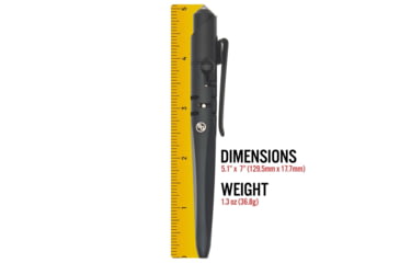 Image of StatGear Skrawl Bolt-Action Tactical Pen, Black, SKRAWL