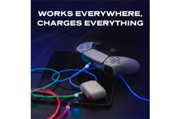 Image of Statik Statik GloBright Universal Light-Up Charge Cable, 3ft/1m, Green, PUP-0253-GRN