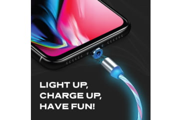 Image of Statik Statik GloBright Universal Light-Up Charge Cable, 3ft/1m, Green, PUP-0253-GRN