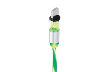 Image of Statik Statik GloBright Universal Light-Up Charge Cable, 3ft/1m, Green, PUP-0253-GRN