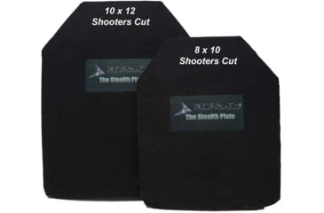 Image of Stealth Armor Systems 100% UDPE ICW 3 Upgrade Stealth Plate, Black, 9.75x12 Shooters Cut, STPICW32