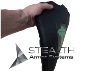 Image of Stealth Armor Systems Hexar Titan Level 3+ Stand Alone Flex Plate, Black, 6 x 8, HXT2P-SIC-FP-6x8
