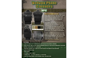 Image of Stealth Armor Systems Velox Plate Carrier Optimized SAPI, Coyote Brown, Xlarge, VLX-PC-XL-CB-OP