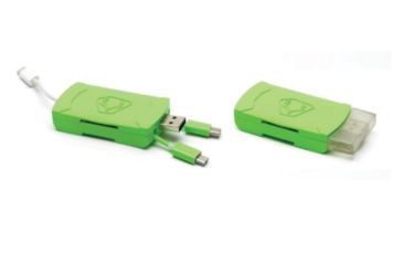 Image of HME Products iOS 4-in-1 Card Reader, USB C/Micro USB/USB 2.0/Lightning, HME-QMCR