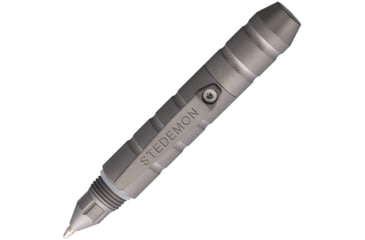 Image of Stedemon EDC Tactical Pen Blasted, Edc Tactical Pen, 2.88in Overall, Blasted Finish, Twist Off Cap, Comes With One Additional Standard Black Ink Refill, Titanium Construction, Blasted, P01BLS