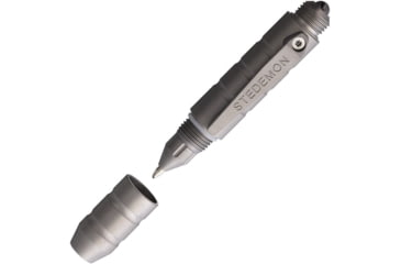 Image of Stedemon EDC Tactical Pen Blasted, Edc Tactical Pen, 2.88in Overall, Blasted Finish, Twist Off Cap, Comes With One Additional Standard Black Ink Refill, Titanium Construction, Blasted, P01BLS