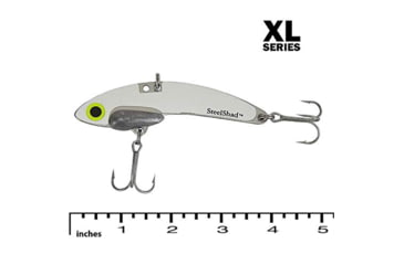 Image of SteelShad XL Bait, 3/4 Oz, White Shad, SSL-10063