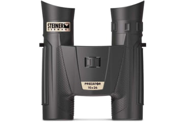 Image of Steiner Predator 10x26mm Roof Prism Binoculars, NBR Long Life Rubber Armoring, Black, 2442