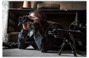 Image of Steiner T1042 10x42mm Roof Prism Tactical Binoculars, NBR Long Life Rubber Armoring, Charcoal, 2005