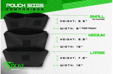 Image of Sticky Holsters Roll Out Range Bag Pouch, Large, RANGE BAG LARGE