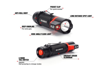 Image of STKR Concepts Bamff 4.0 400 Lumens Dual Cree Led Flshlght W/flood