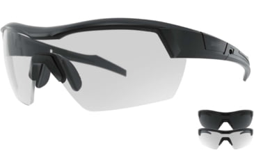 Image of STNGR Lo-Drag Ballistic Sunglasses, Matte Black/Smoke/Clear,Non-Polarized, Medium/Large, 6K-8O41-JV3L