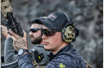 Image of STNGR Lo-Drag Ballistic Sunglasses, Matte Black/Smoke/Clear,Non-Polarized, Medium/Large, 6K-8O41-JV3L