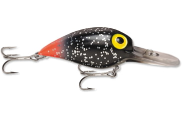 Image of Storm Original Mag Wart 07 Hard Bait, Black Glitter / Fluorescent Red Rail, AVSP59