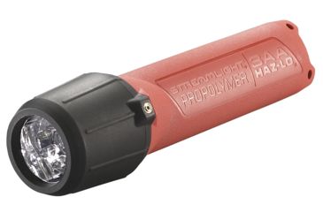 Image of Streamlight 3Aa Propolymer Flashlight, Inmetro Rated, 120 Lumen White Led, 3 X Aa Battery, Blister Pack, Orange, 68727