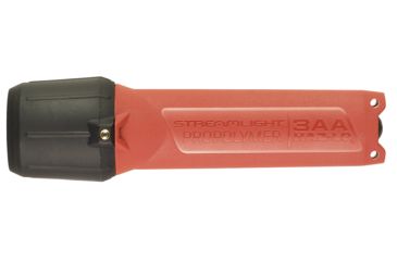 Image of Streamlight 3Aa Propolymer Haz-Lo 7 Led Flashlight, Atex Rated, 57 Lumen White Led, 3 X Aa Battery, Blister Pack, Orange, 68772