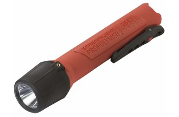 Image of Streamlight 3C Propolymer Haz-Lo Flashlight, Inmetro Rated, 120 Lumen White Led, Uses 3 X C Batteries, Orange, 33825