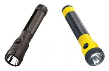Image of Streamlight C4 LED Rechargeable Polystinger LED Flashlight, Black, Piggy Back, Yellow