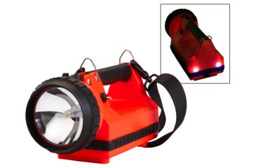 Image of Streamlight Firebox Rechargeable Lantern, 150 Lumen 8 Watt Spot, 22061 - Iec Type C 230V Ac Charge Cord, 12V Dc, Orange, 45303