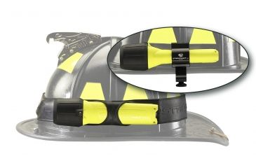 Image of Streamlight Helmet Lighting Kit, Yellow - Div 2 3AA Lux, White LED, Batteries, Black Jack Mount, Helmet band