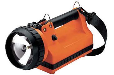 Image of Streamlight LiteBox Flashlight w/ Standard AC/DC Charging System, 400 Lumen 20 Watt Spot, 100V Ac Charge Cord, Orange, Orange, 45435