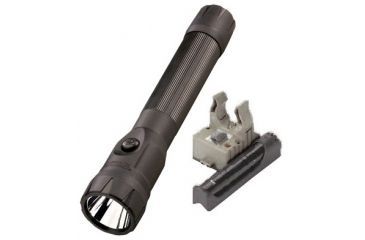 Image of Streamlight PolyStinger DS LED Flashlight, Black - DC Charger with Piggyback Fast Charge base 76834