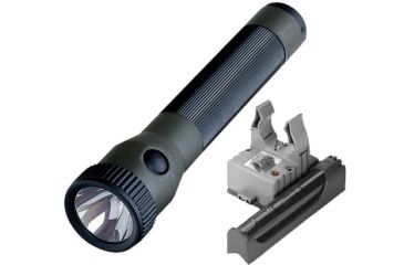 Image of Streamlight PolyStinger Olive Drab Flashlight w/AC Fast Charger PiggyBack Holder 76316
