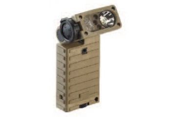 Image of Streamlight Sidewinder Tactical Flashlight, Military Model, Coyote Tan, Helmet Mount - C4 White, Red, Blue, IR LEDs
