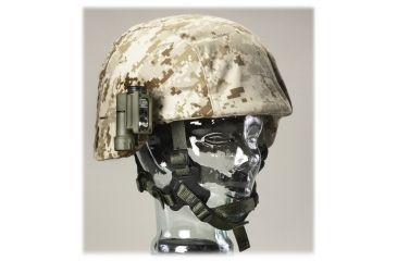 Image of Streamlight Sidewinder Compact Olive Drab - shown mounted on helmet