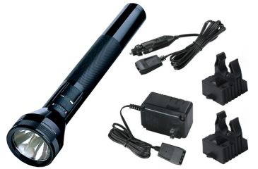 Image of Streamlight SL - 20 XP LED - Halogen Flashlight, Black with AC home and DC vehicle charges - 2 sleeves